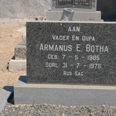 BOTHA Armanus E. 1905-1978