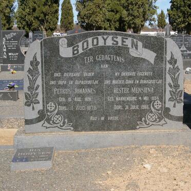BOOYSEN Petrus Johannes 1891-1975 &amp; Hester Mensiena WANNENBURG 1894-1966 :: BOOYSEN Ria 1909-1992