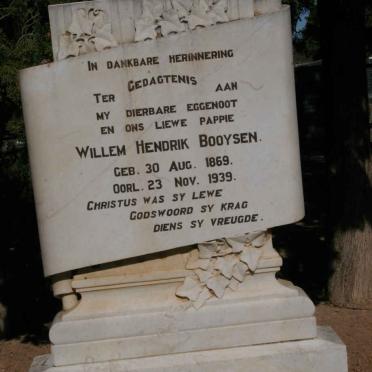 BOOYSEN Willem Hendrik 1869-1939 &amp; Martha Johanna VAN HEERDEN 1868-1961
