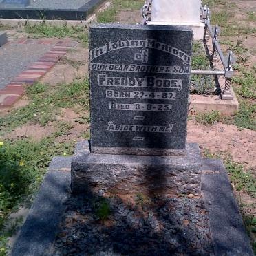 BODE Freddy 1887-1925