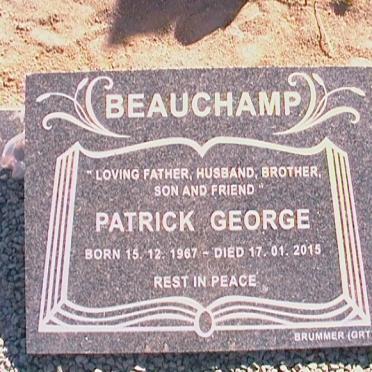 BEAUCHAMP Patrick George 1967-2015