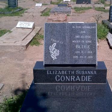 CONRADIE Elizabeth Susanna 1918-1991