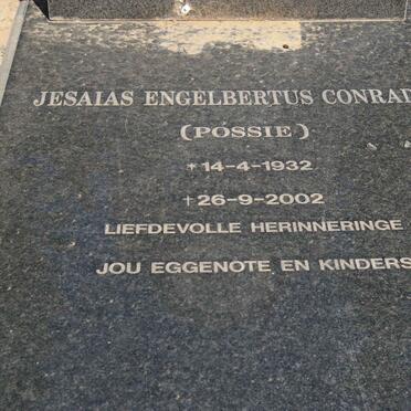CONRADIE Petrus Wilhelmus 1928-1974 :: CONRADIE Jesaias Engelbertus 1932-2002