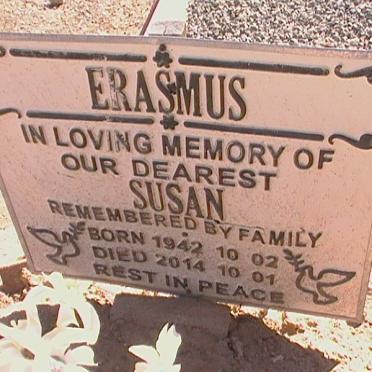 ERASMUS Susan 1942-2014