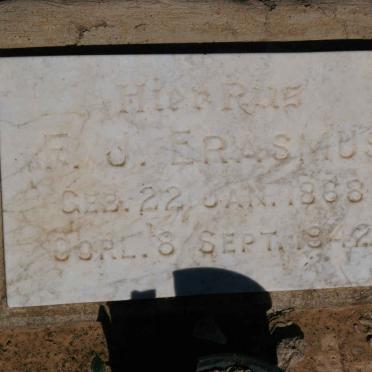 ERASMUS F.J. 1868-1942
