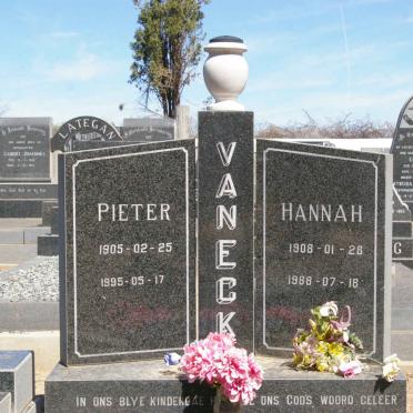 ECK Pieter, van 1905-1995 &amp; Hannah 1908-1988