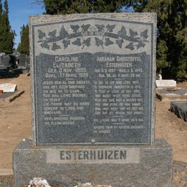 ESTERHUIZEN Abraham Christoffel 1887-1943 &amp; Caroline Elizabeth 1889-1956