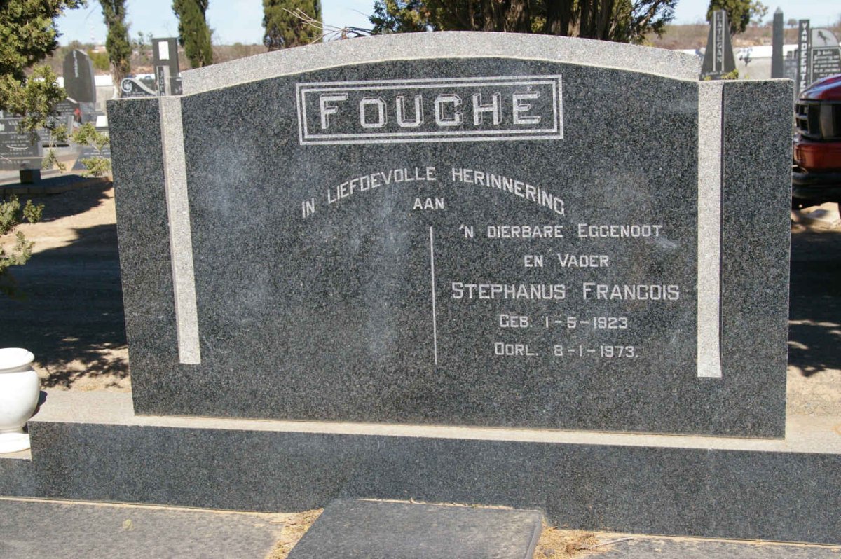 FOUCHE Stephanus Francois 1923-1973