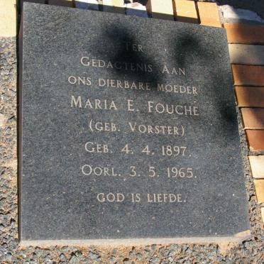 FOUCHE Maria E. nee VORSTER 1897-1965