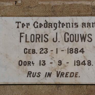 GOUWS Floris J. 1884-1948