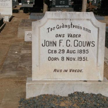 GOUWS John F.C. 1895-1951