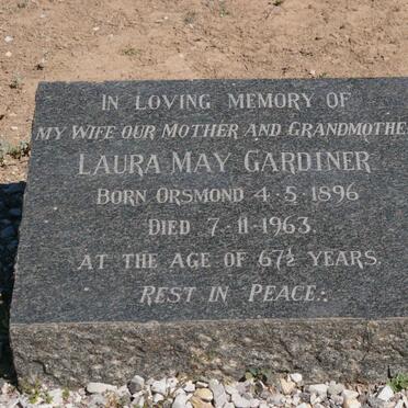 GARDINER Ivan Eldred 1878-1968 &amp; Laura May ORSMOND 1896-1963