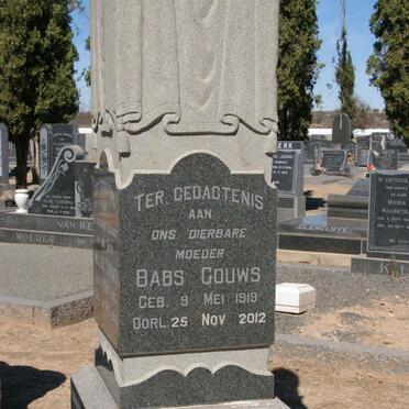 GOUWS Willie 1915-1968 &amp; Babs 1919-2012