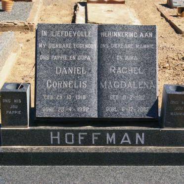 HOFFMAN Daniel Cornelis 1910-1992 &amp; Rachel Magdalena 1912-2002