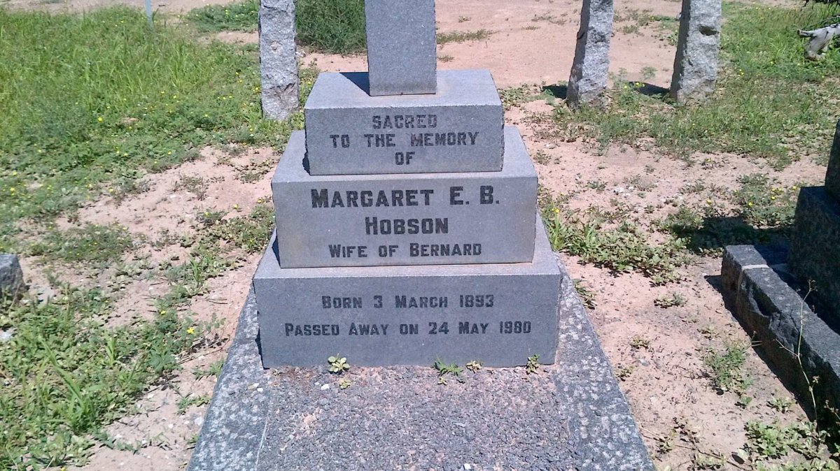 HOBSON Margaret E.B. 1893-1980