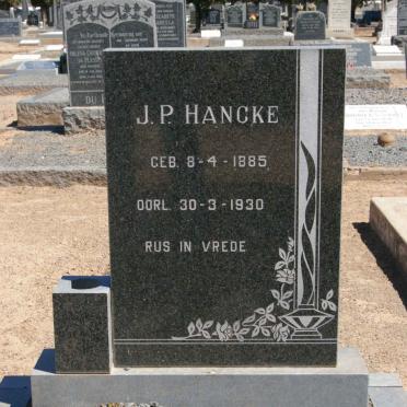 HANCKE J.P. 1885-1930