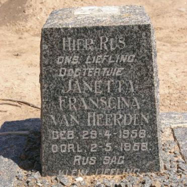 HEERDEN Janetta Franscina, van 1958-1958