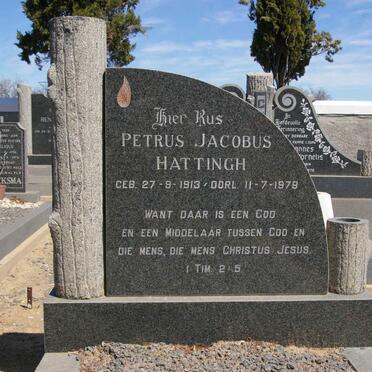 HATTINGH Petrus Jacobus 1913-1979