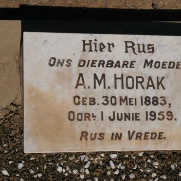 HORAK A.M. 1883-1959