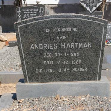 HARTMAN Andries 1903-1980