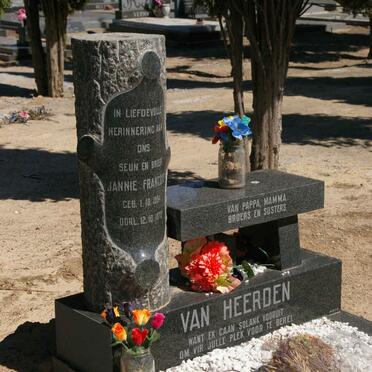 HEERDEN Jannie Francois, van 1954-1973