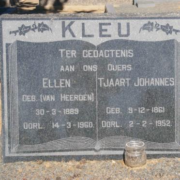 KLEU Tjaart Johannes 1861-1952 &amp; Ellen VAN HEERDEN 1889-1960