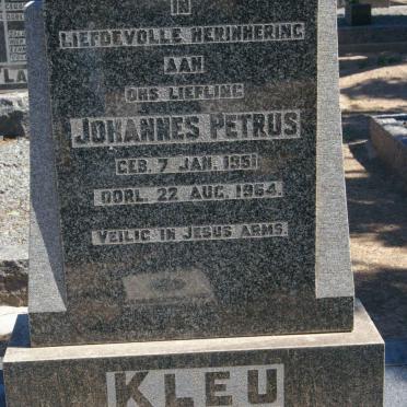 KLEU Sebastiaan Johannes 1949-1949 :: KLEU Johannes Petrus 1951-1964 