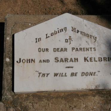 KELBRICK John &amp; Sarah