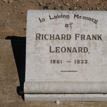 LEONARD Richard Frank 1861-1933