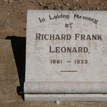 LEONARD Richard Frank 1861-1933
