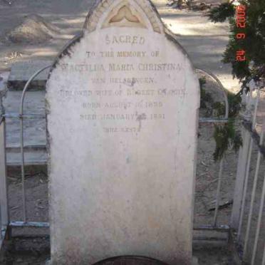 LOGIE Magtilda Maria Christina nee VAN HELSDINGEN 1839-1881