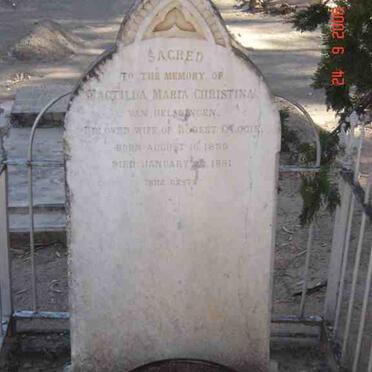 LOGIE Magtilda Maria Christina nee VAN HELSDINGEN 1839-1881