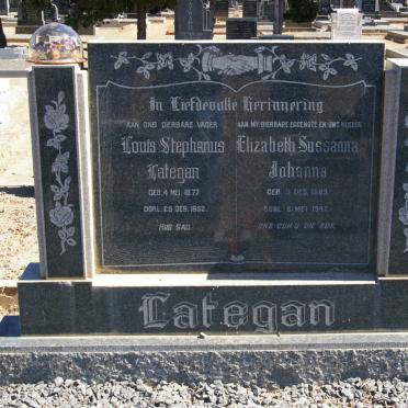LATEGAN Louis Stephanus 1877-1952 &amp; Elizabeth Sussanna Johanna 1883-1947