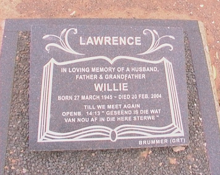 LAWRENCE Willie 1945-2004