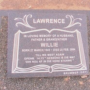 LAWRENCE Willie 1945-2004
