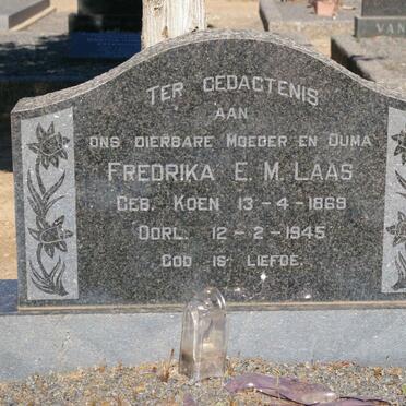 LAAS Matthys Peterus 1854-1940 &amp; Fredrika E.M. KOEN 1869-1945