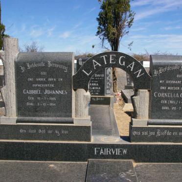 LATEGAN Gabriel Johannes 1905-1994 &amp; Cornelia Gesina H. NEL 1911-1981 