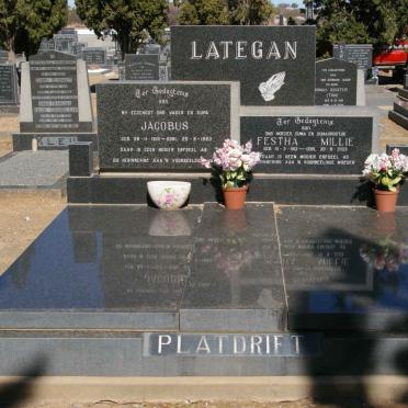 LATEGAN Jacobus 1910-1983 &amp; Festha Millie 1912-2003 