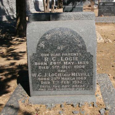 LOGIE R.C. 1834-1904 &amp; W.G.J. MELVILL 1863-1932 