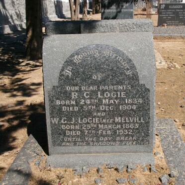 LOGIE R.C. 1834-1904 &amp; W.G.J. MELVILL 1863-1932 