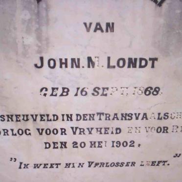 LONDT John M. 1868-1902