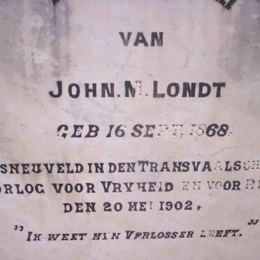 LONDT John M. 1868-1902