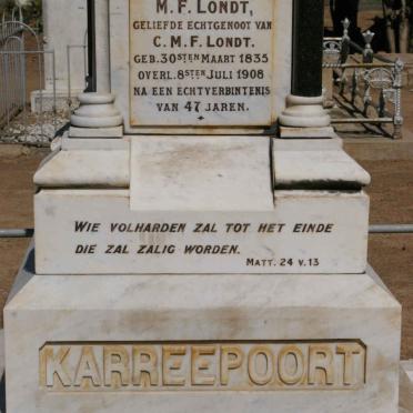 LONDT M.F. 1835-1908