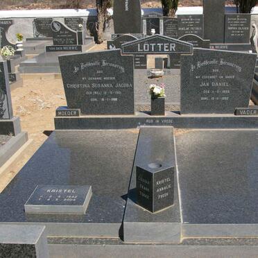 LOTTER Jan Daniel 1889-1982 &amp; Christina Susanna Jacoba NEL 1901-1988 :: LOTTER Kristel 1942-2004