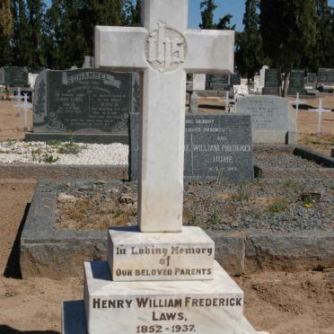 LAWS Henry William Frederick 1852-1937 &amp; Susan Isabella BROWN