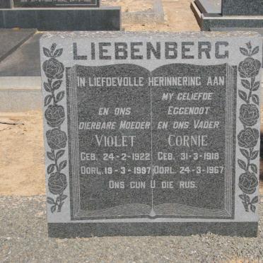 LIEBENBERG Cornie 1918-1967 &amp; Violet 1922-1997