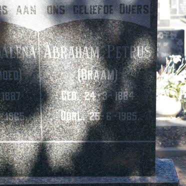 MARAIS Abraham Petrus 1884-1965 &amp; Hester Magdalena WELGEMOED 1887-1965