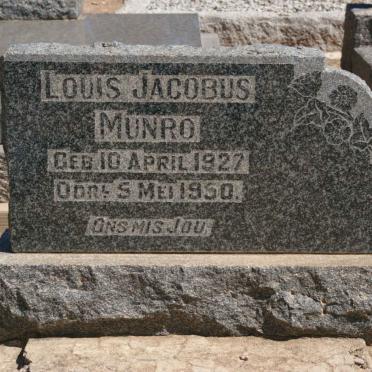 MUNRO Louis Jacobus 1927-1950