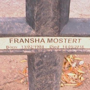 MOSTERT Fransha 1933-2018