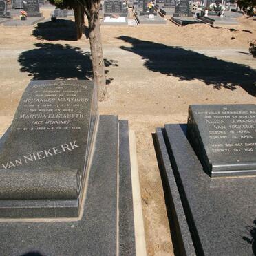 NIEKERK Johannes Martinus, van 1896-1984 &amp; Martha Elizabeth HENNING 1906-1988